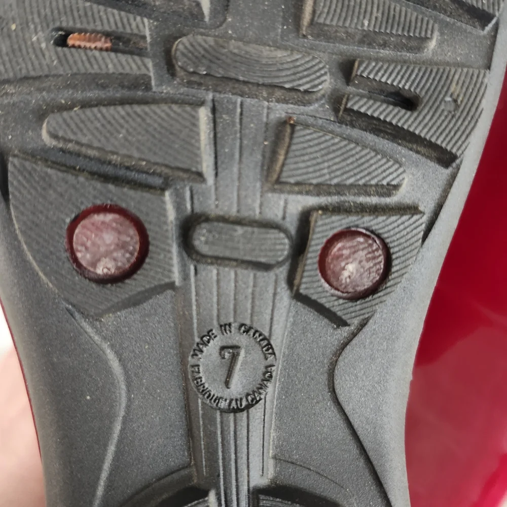 Kamik Red Rain Boots Lined With Polartec - Picture 7 of 7